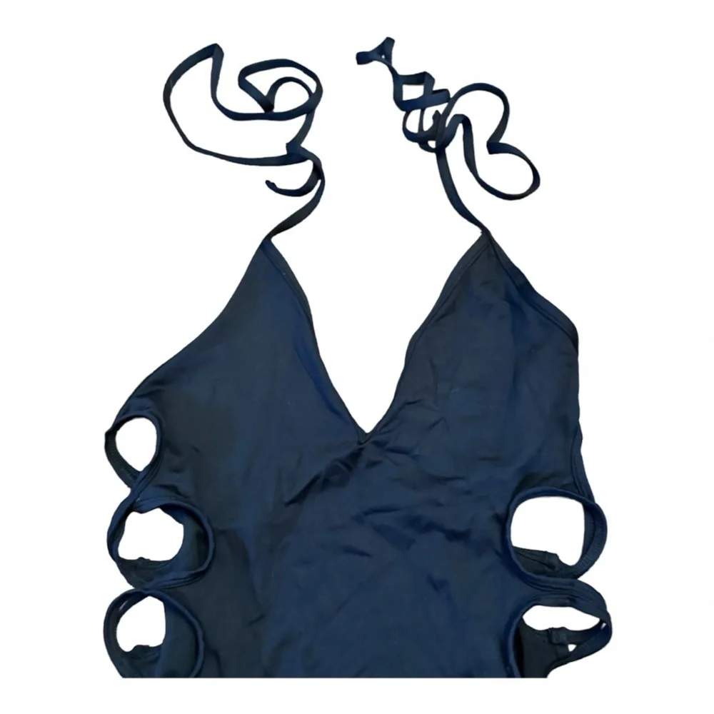 Frederick's of Hollywood Black One Piece Bathing Suit - Picture 4 of 7
